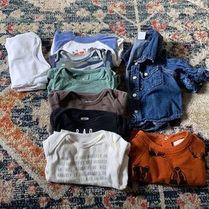 * Newborn Lot * 9 tops!! * GAP, Old Navy, Carter’s